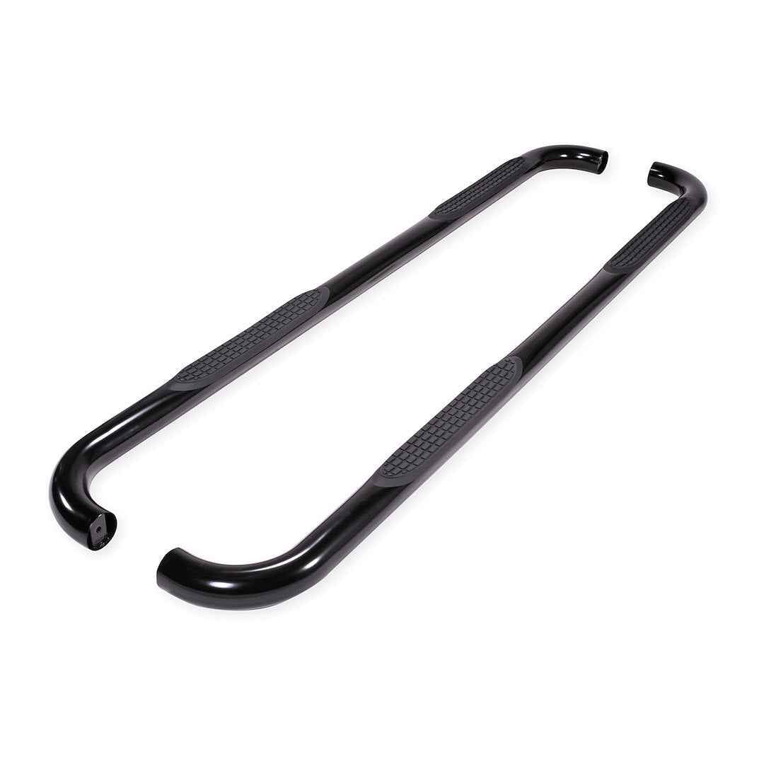 TrailFX A0045B 3 in Round Nerf Step Bars - Black, 300 lb