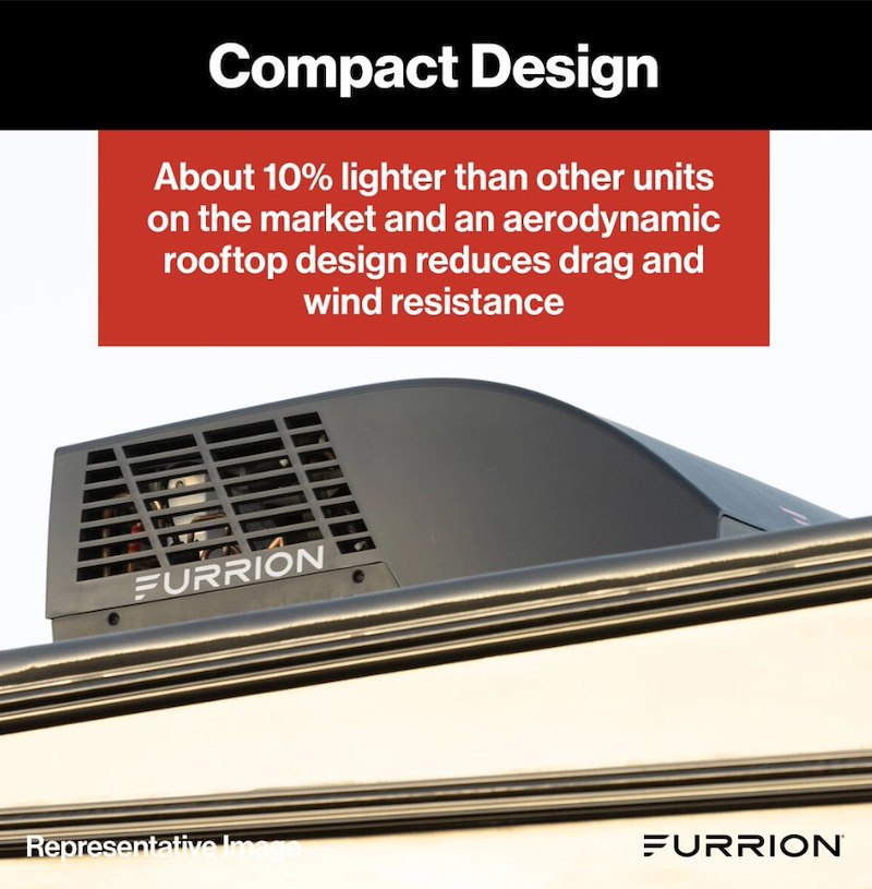 Furrion Chill Rooftop RV A/C with Heat Pump 18000 BTU FACR18HEDA-BL-AM