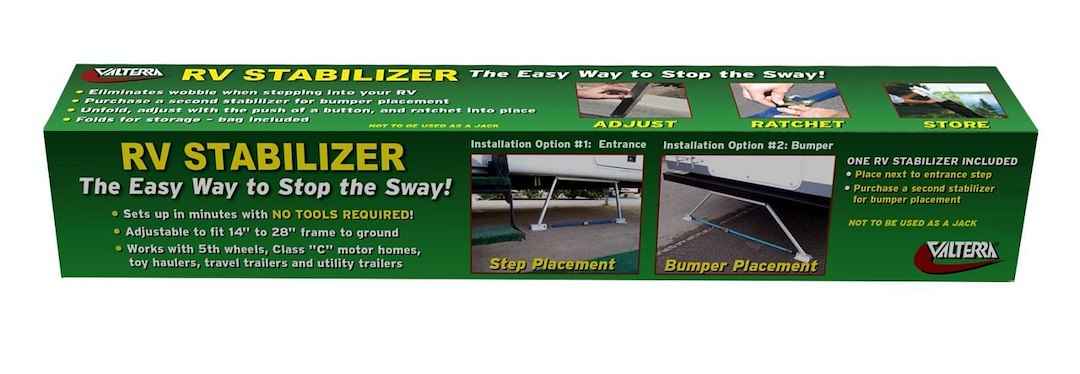 Valterra 020106 Folding Cross-Frame RV Stabilizer - 1000 lb