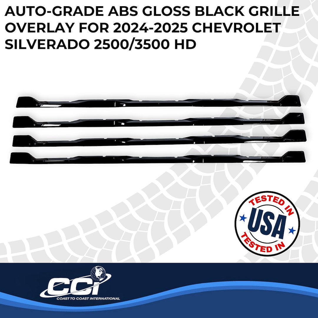 Coast To Coast GI208BLK Silverado 2500 Black Grille Overlay - image 2