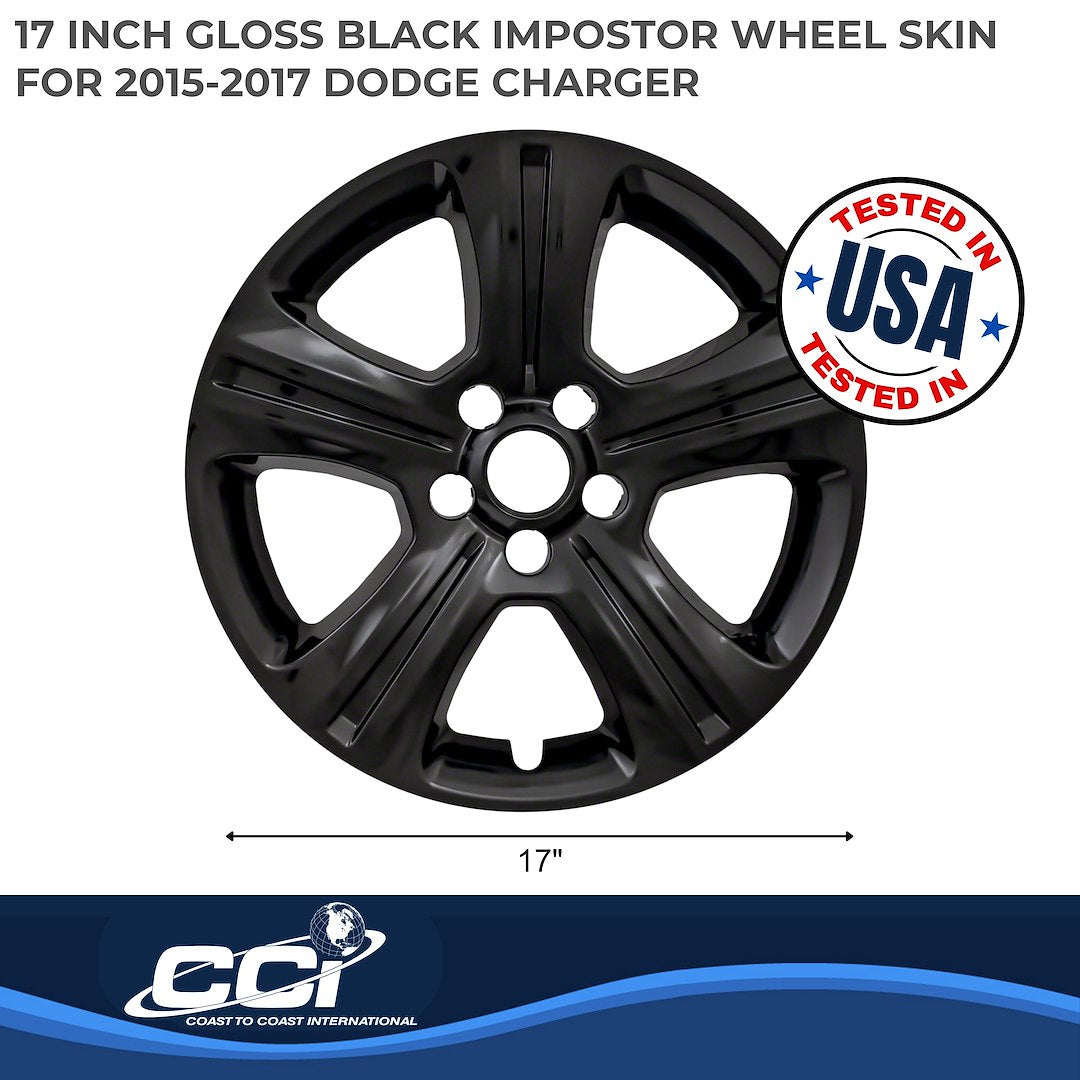 Coast To Coast IMP383BLK Black Charger Impostor Wheel Skins - image 2