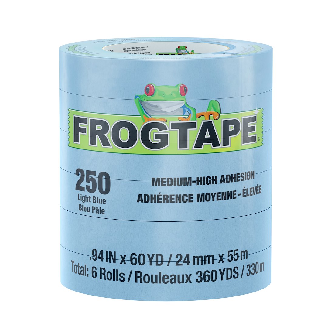 Shurtape 105327 CP 250 Light Blue Masking Tape, 48 Rolls