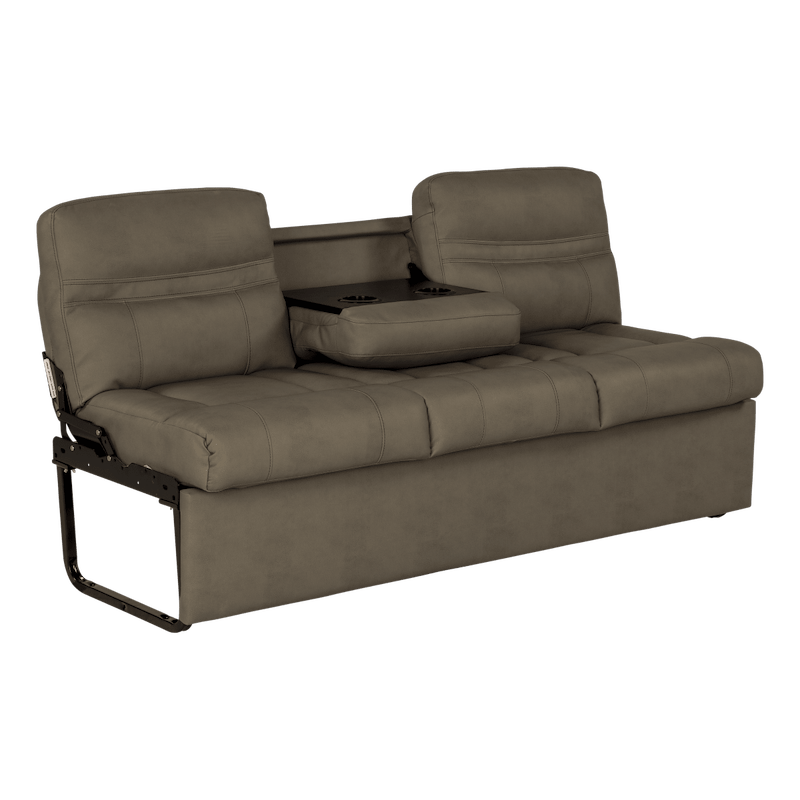 68” Jackknife RV Sofa – Grummond Tan – 3-Seater with Center Console