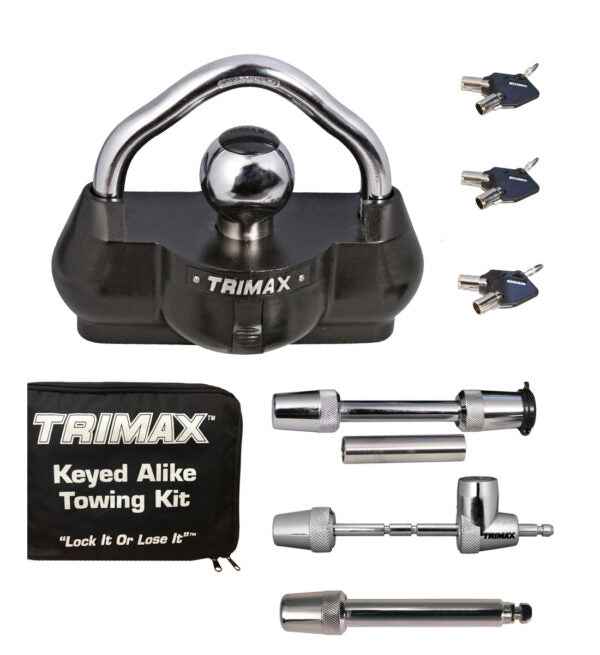 Trimax Locks TCP100 Trailer Coupler Latch Lock - 7/8 in–3-1/2 in Span