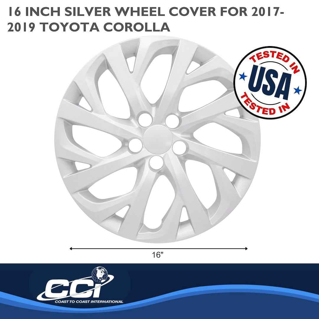 Coast To Coast 52816S Corolla 16-Inch Silver Covers
