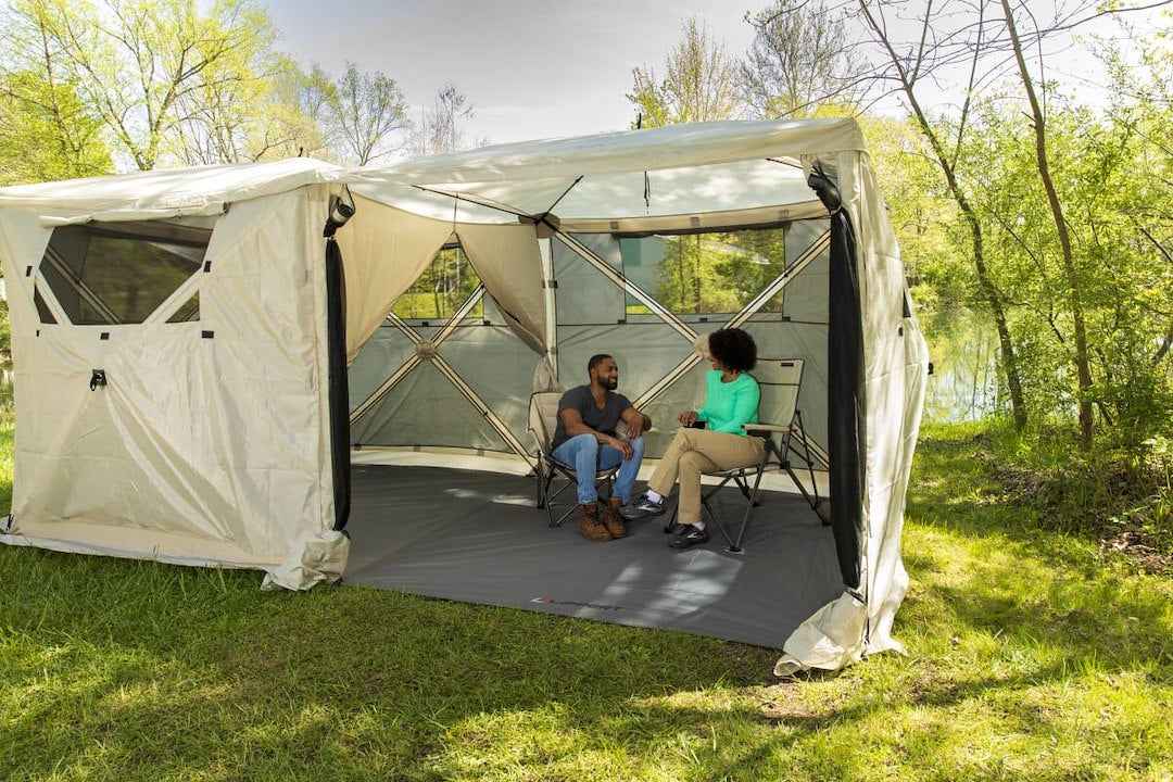 Lippert 2022120601 Portable Canopy Floor - Gray, 16 x 8 ft