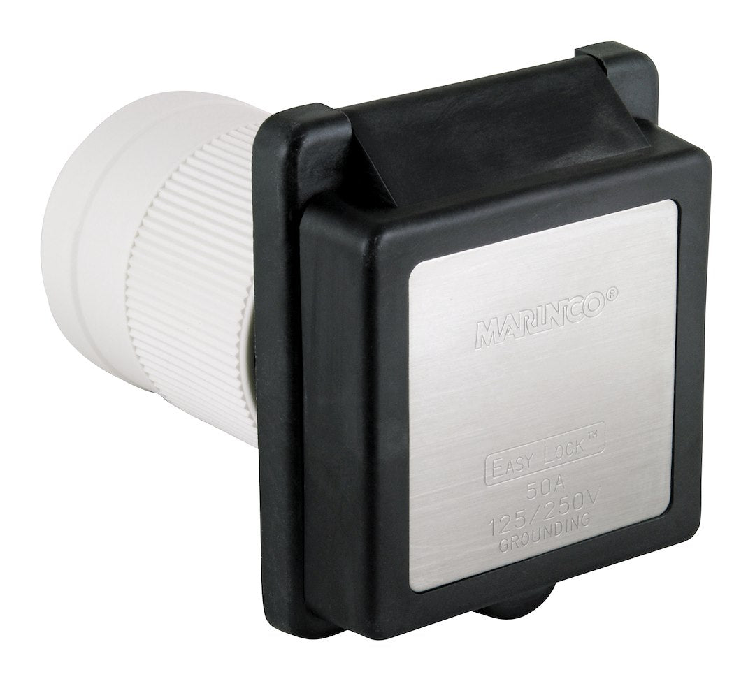 Marinco 6353elrv.Blk Power Inlet Port - image 1