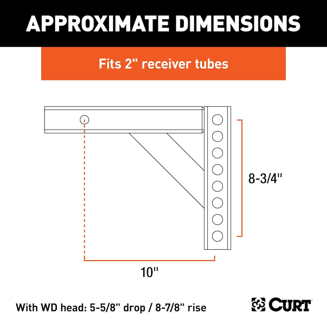 Curt 17120 Weight Distribution Hitch Shank - image 4