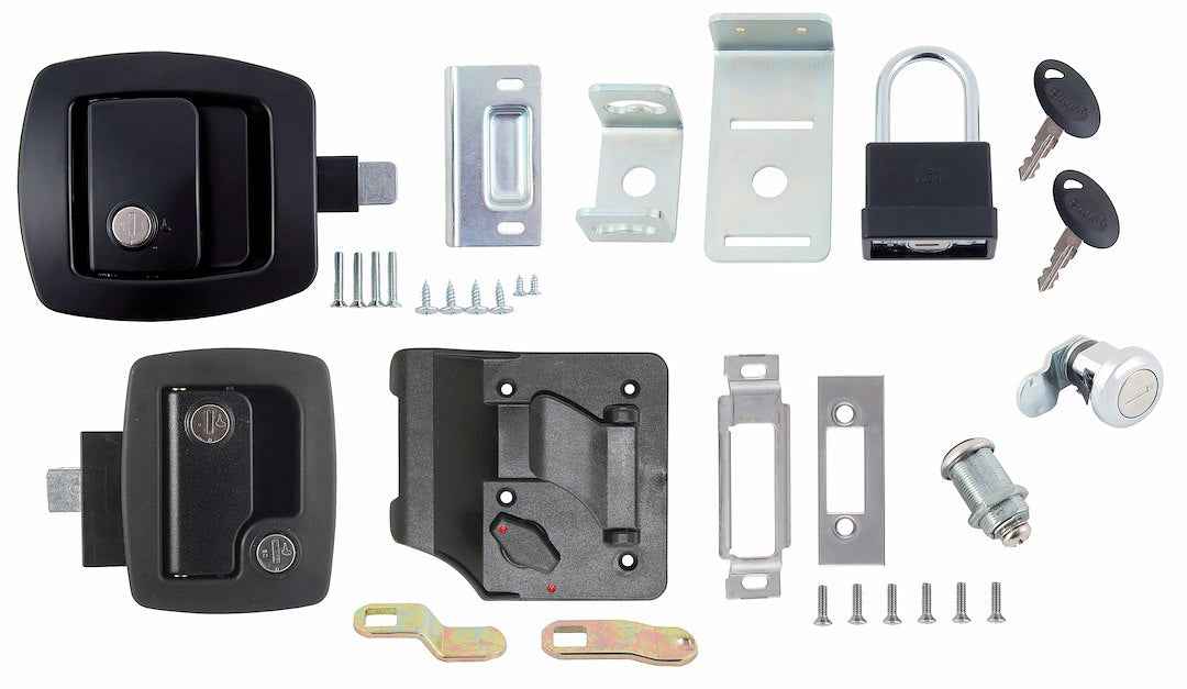 AP Products 013-6203 Entry Door Lock - Black - Paddle Type