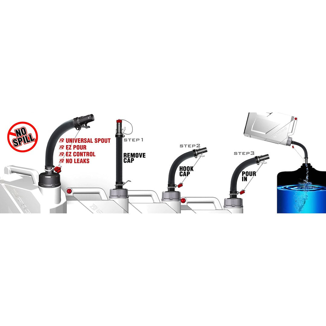 STKR Concepts 14209 EZ3 Container Combo with Black Spout
