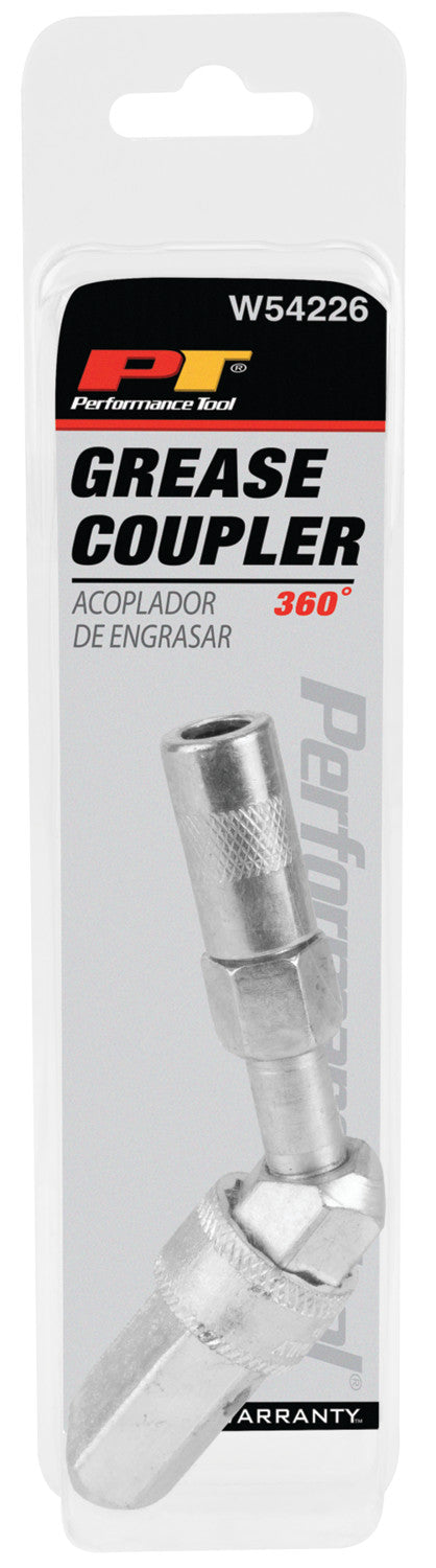 Performance Tool W54226 360-Degree Grease Gun Coupler
