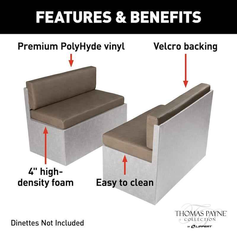 RV Dinette Cushions – Lippert 2021100443 – Grummond Back & Seat Set
