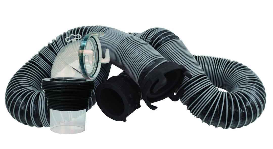 Valterra D04-0650 15 ft Poly RV Sewer Hose with Fittings