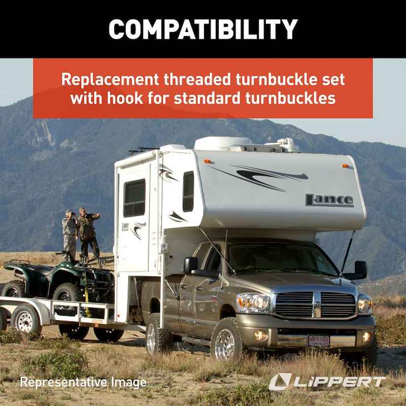 Happijac Turnbuckle Kit 182898 – Stainless Steel Camper Tie Down