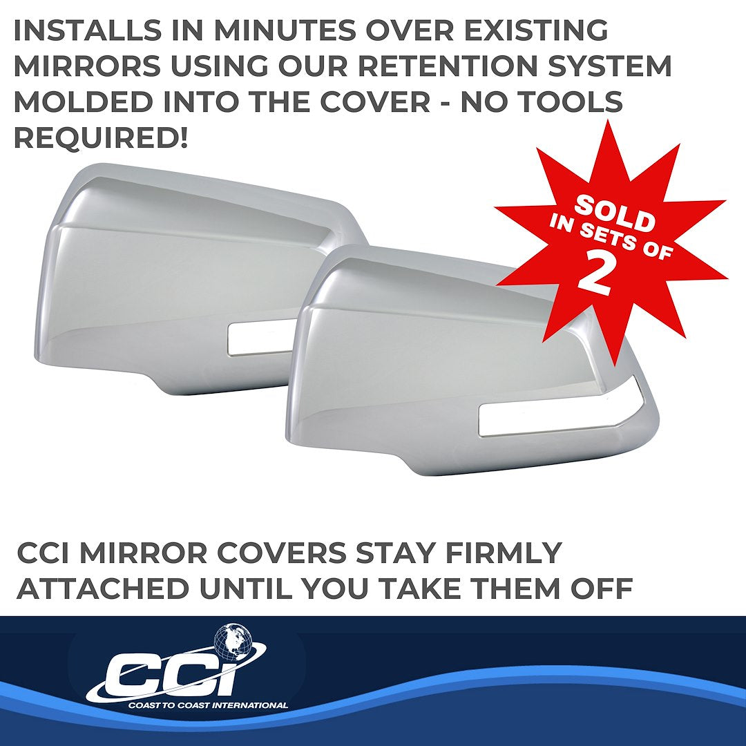 Coast To Coast MC67410 Acadia Chrome Mirror Cover Pair - image 3