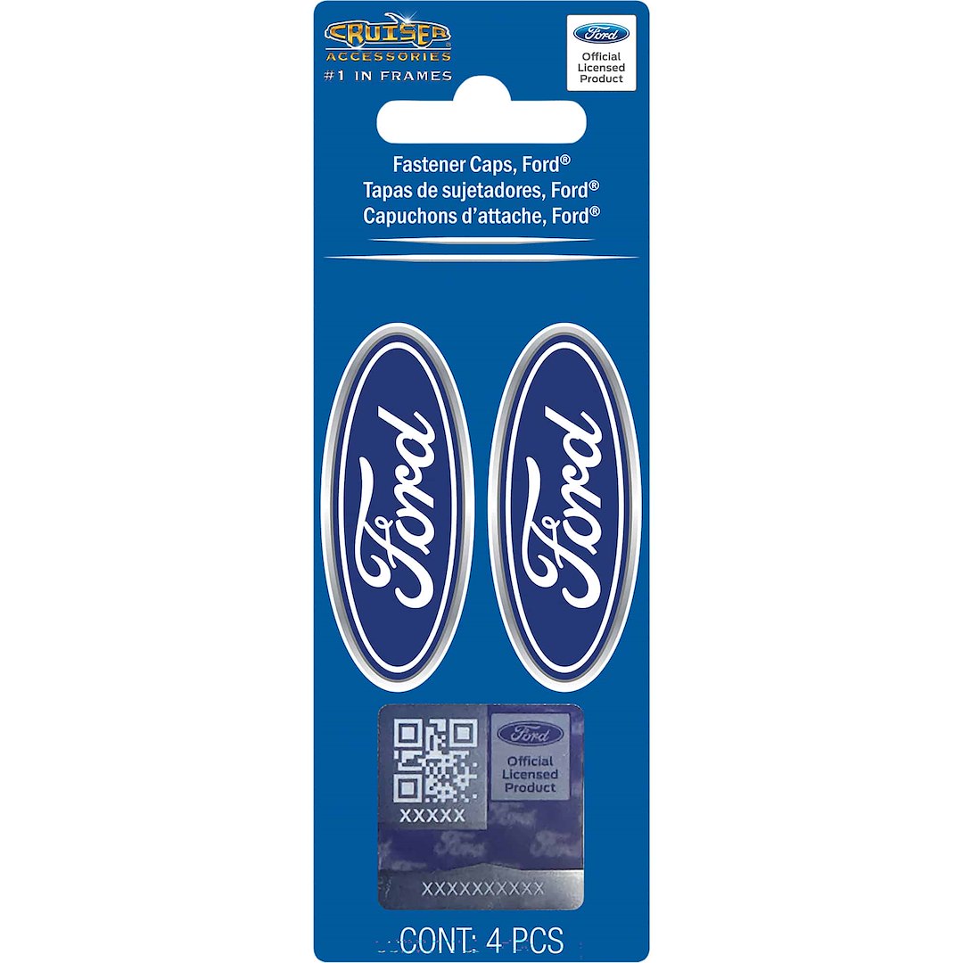 Cruiser 82810 Ford Oval License Plate Bolt Caps - image 2