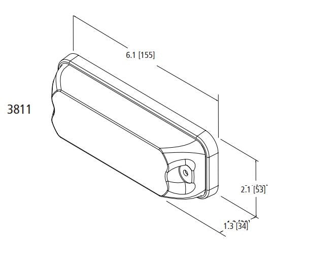 ECCO 3811A Amber Directional LED Mini Warning Bar
