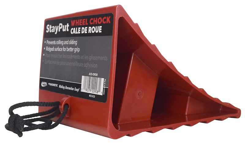 Valterra A10-0908 Wheel Chock – Red Plastic 7 Inch Single