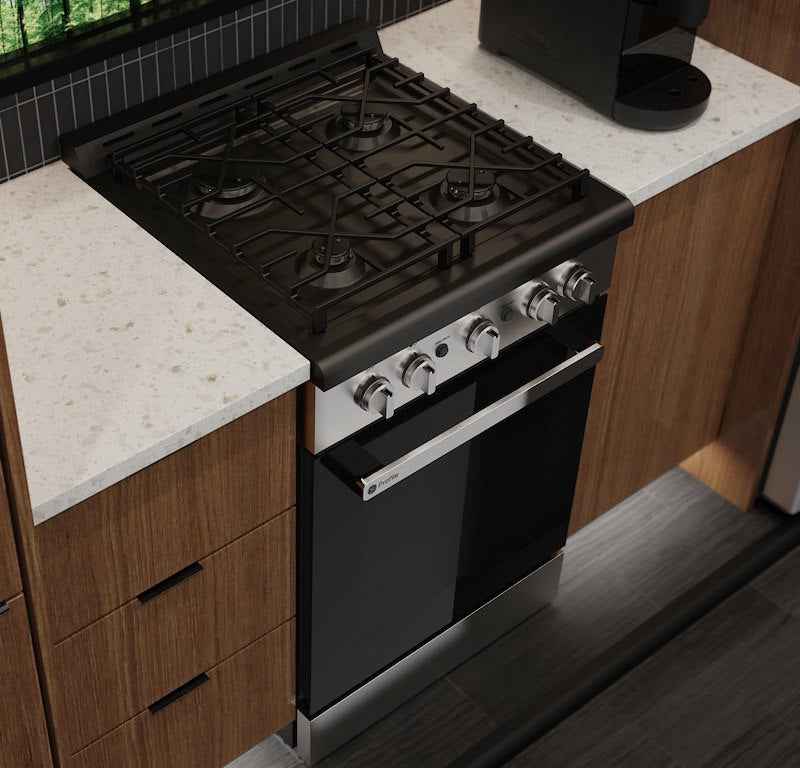 GE Profile PLS624RTSS RV Propane Range 24" 4 Burner with Oven – Electronic Ignition
