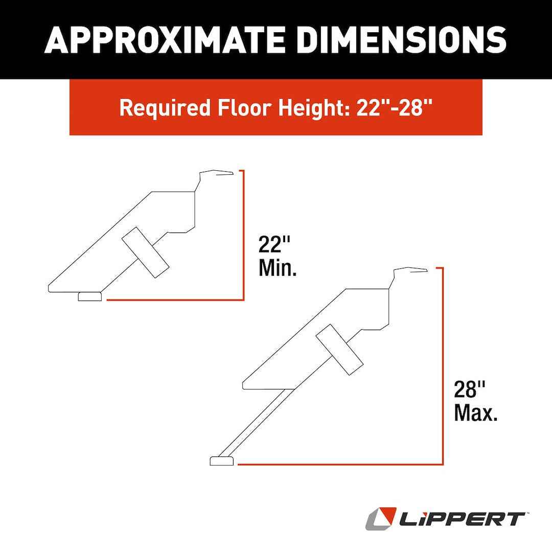 Lippert 733931 SolidStep 2-Step RV Entry - 400 lb