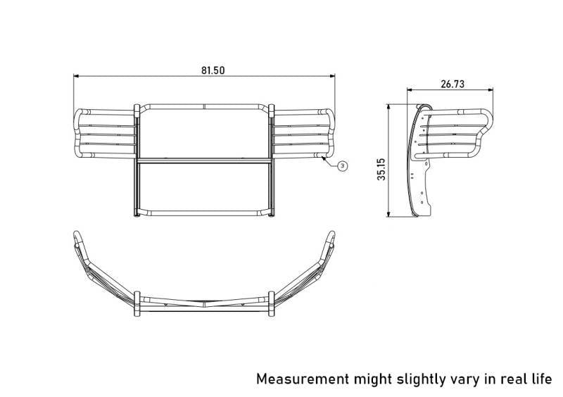 Black Horse Offroad 17fp32mss Grille Guard - image 7