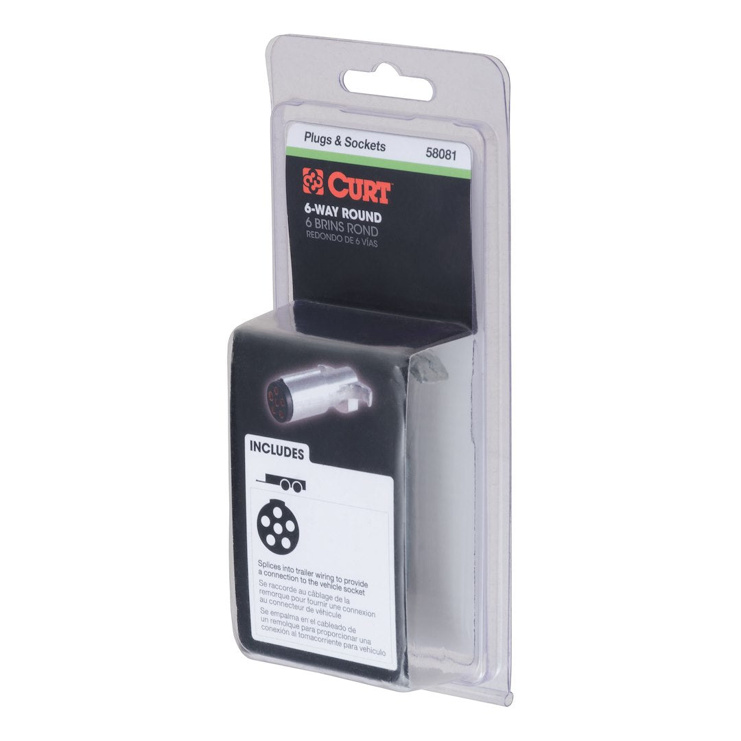CURT Semi-universal 6 Pin Trailer Wiring Connector (58081)