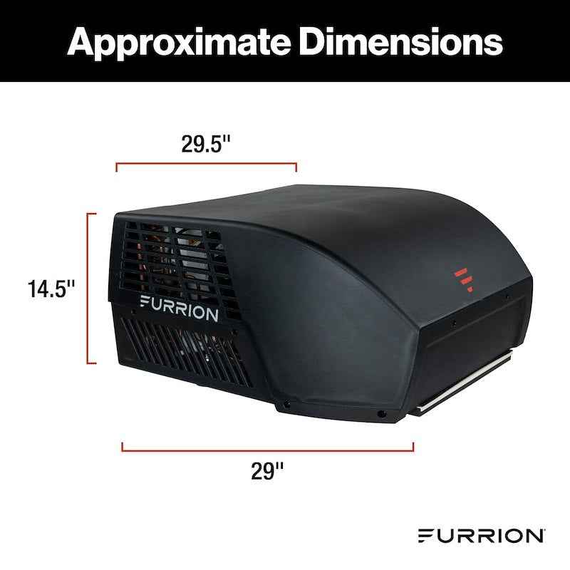 Furrion Chill Cube Rooftop RV A/C 18000 BTU Black FACR18VS-SA-BL-AM