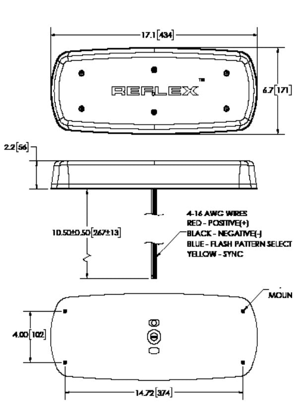 ECCO 5517CAC Reflex Bolt-On LED Microbar, 12–24V