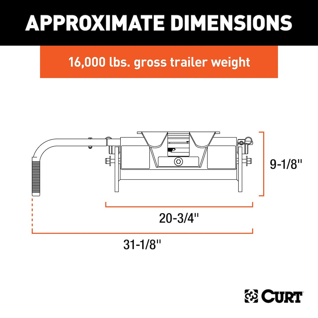 Curt 16515 Fifth Wheel Trailer Hitch Head - image 6