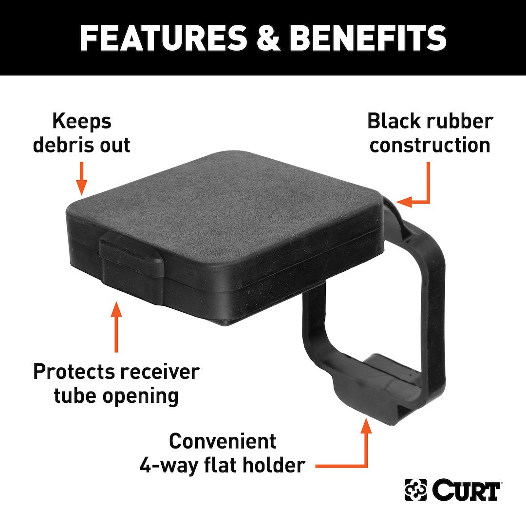 CURT Trailer Hitch Cover (21728) – Hitch Size: 2 Inch