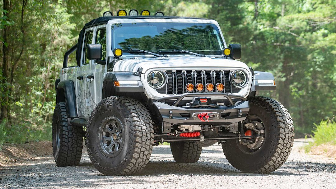 Fab Fours JL24-B5152-1 Ghost Stubby Front Winch Bumper