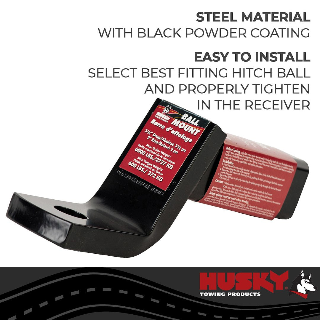 Husky Towing 31359 Trailer Hitch Ball Mount - image 4