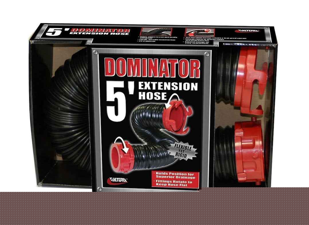 Valterra D04-0205 5 ft Poly RV Sewer Hose with Fittings