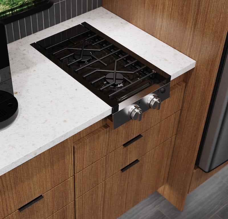 GE Profile PLU612RWSS RV Propane Cooktop 12" 2 Burner – Electronic Ignition