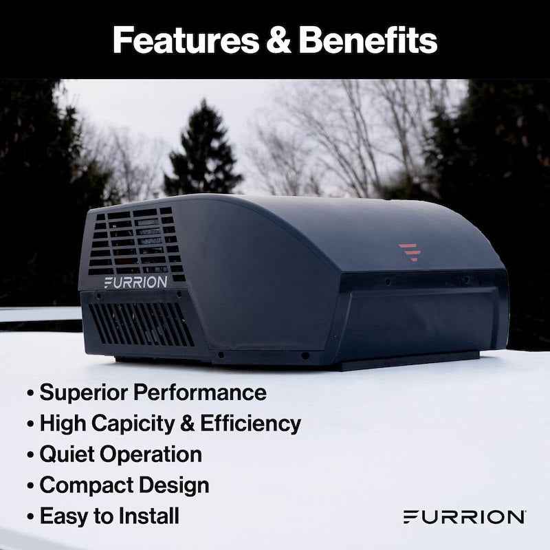 Furrion Chill Cube Rooftop RV A/C 18000 BTU Black FACR18VS-SA-BL-AM
