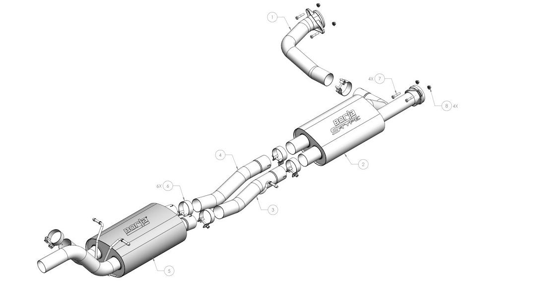 Borla 60755 Exhaust System Kit - image 2