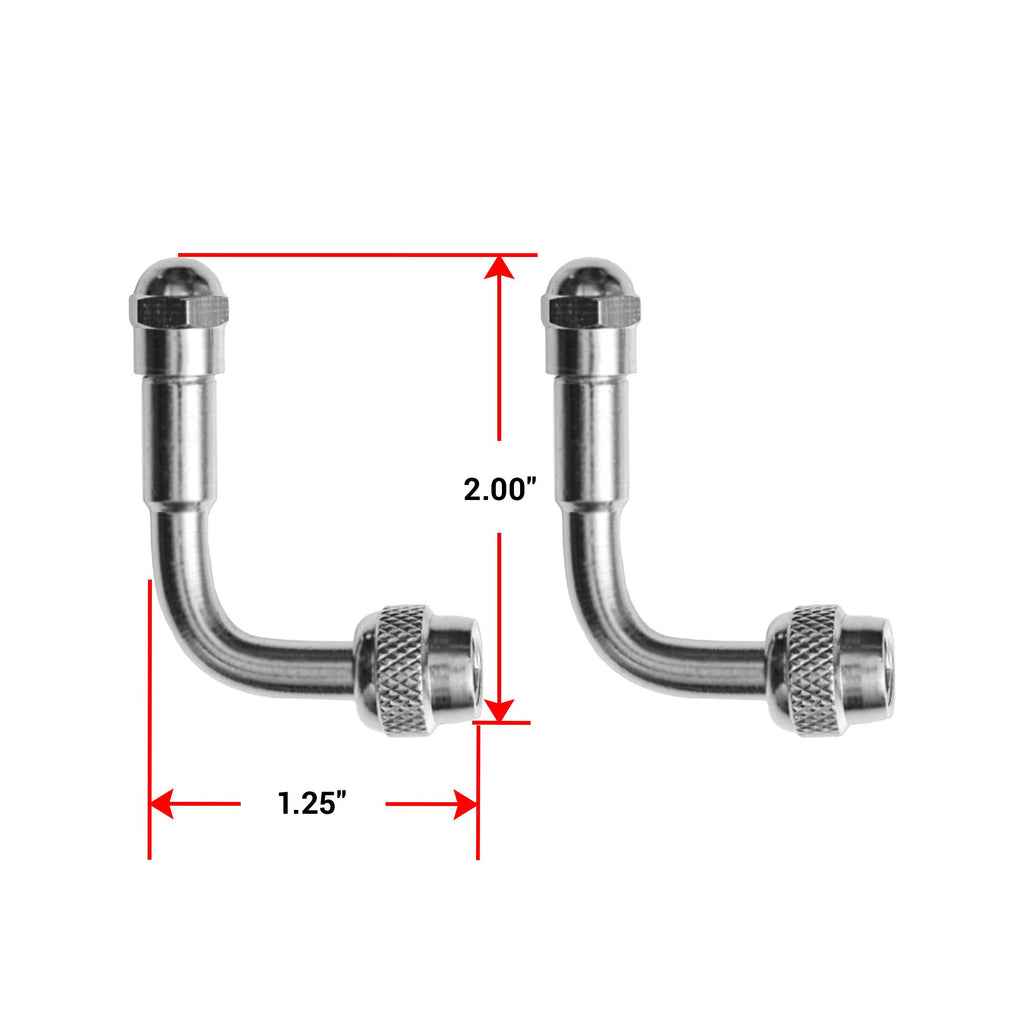 Pacific Dualies 18090 Valve Stem Extension - Silver