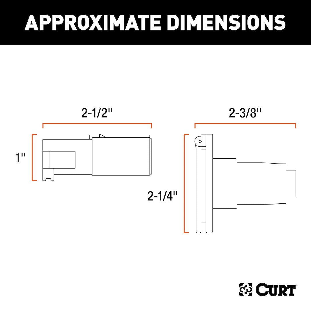 Curt 58671 Trailer Wiring Connector - image 5
