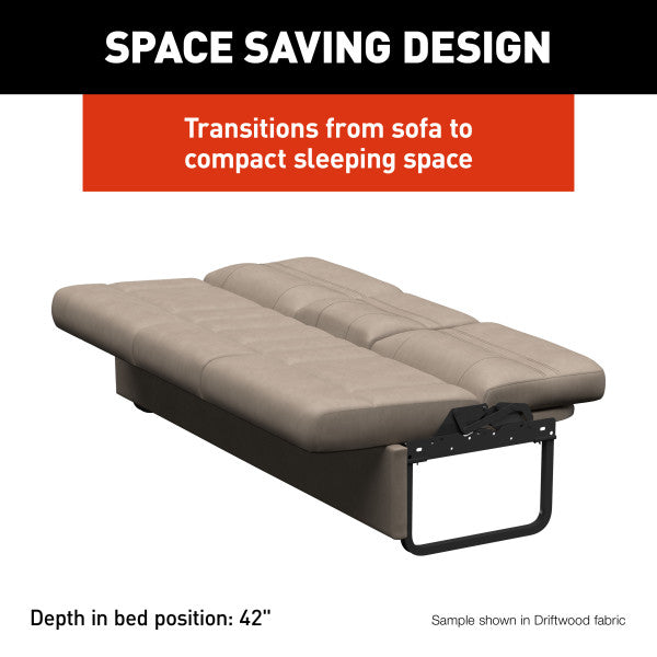 Thomas Payne Jackknife Sleeper Sofa 72 Inch Satula Brown 2024044412