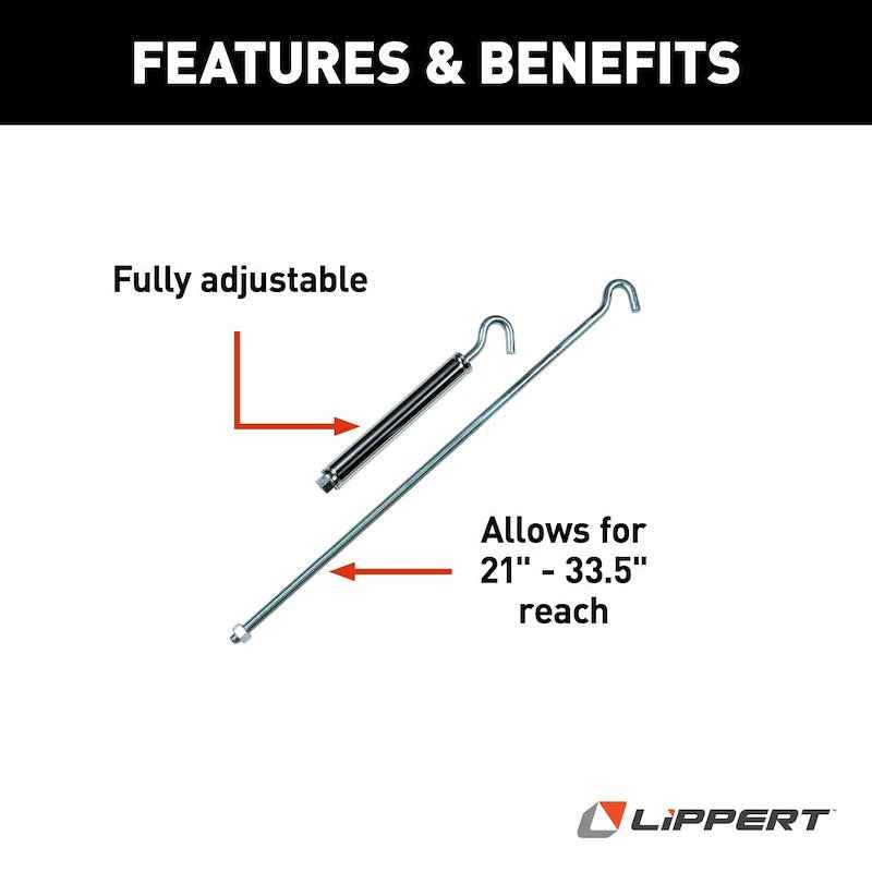 Happijac 182900 Turnbuckle – Stainless Steel Camper Tie Down Rear