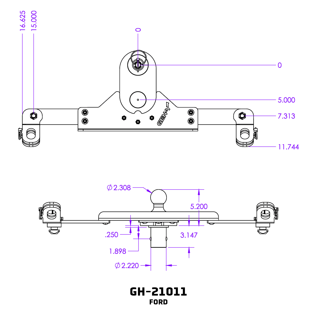 Gen-Y Hitch Gh-21011 Gooseneck Trailer Hitch Ball - image 5