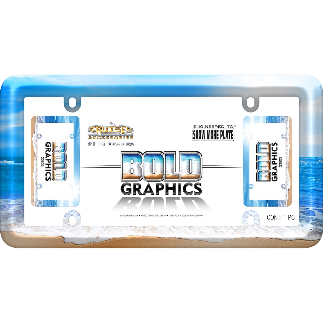 Cruiser 23803 Bold Graphics Beach Plate Frame - image 2