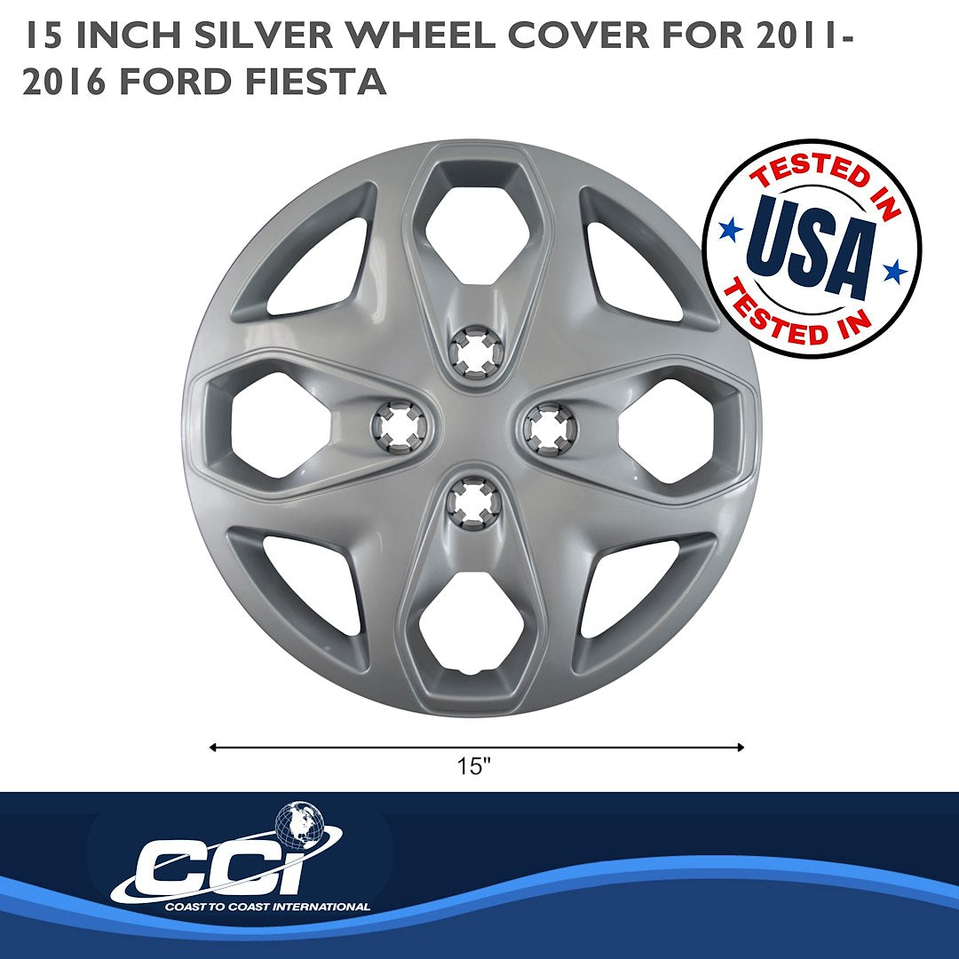 Coast To Coast 44415S Fiesta Silver Wheel Covers - image 2