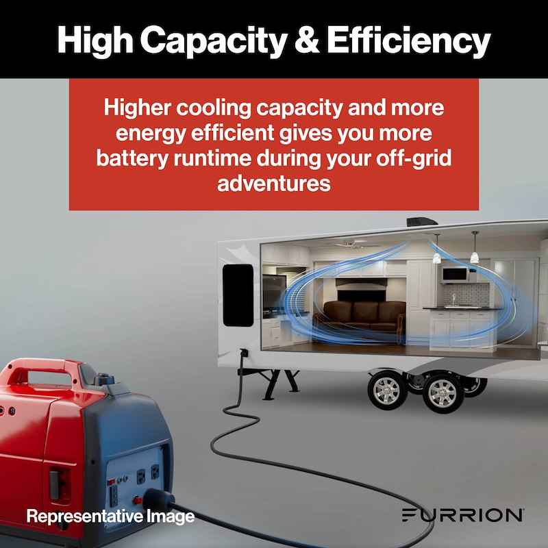 Furrion Chill Cube Rooftop RV A/C 18000 BTU Black FACR18VS-SA-BL-AM