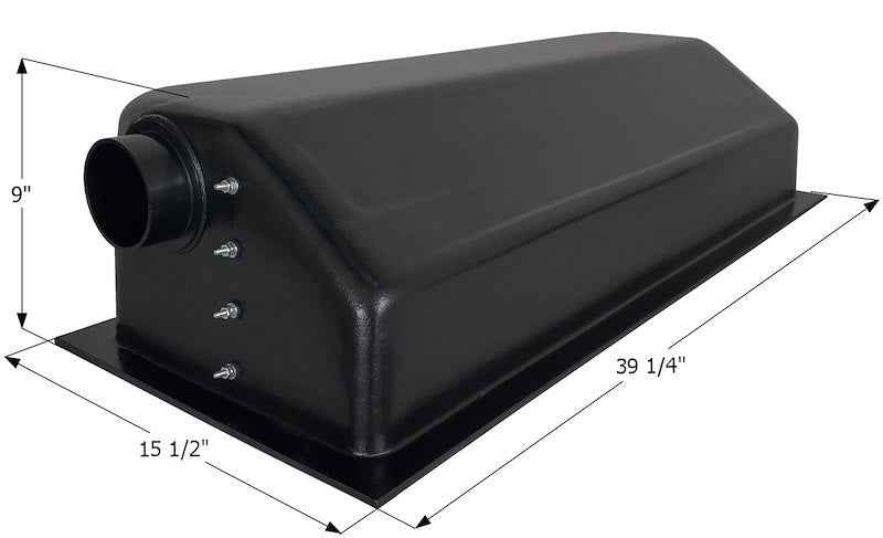 14 Gallon Waste Holding Tank – 39-1/4" L x 15-1/2" W x 9" H – 01603