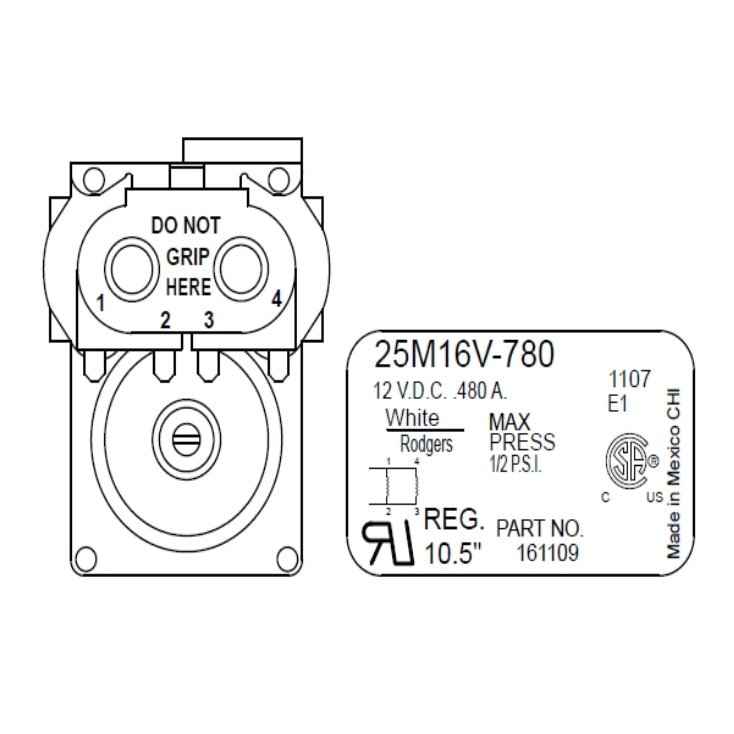 Gas Valve Solenoid Kit for Suburban Water Heaters – 12V DC | Fits Valve 161109 / 161122