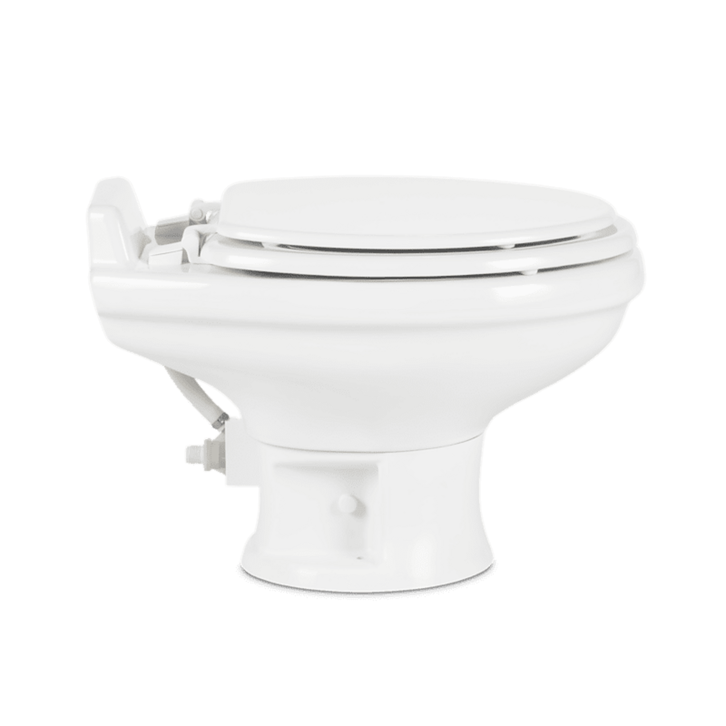 RV Toilet Dometic 302321681 – 321 Series – Permanent Ceramic Toilet – White