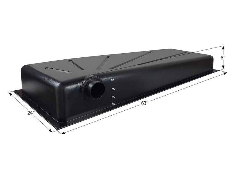 ICON 14309 Waste Holding Tank 34 Gallon 63 x 24 x 8 Inch RV Black & Gray