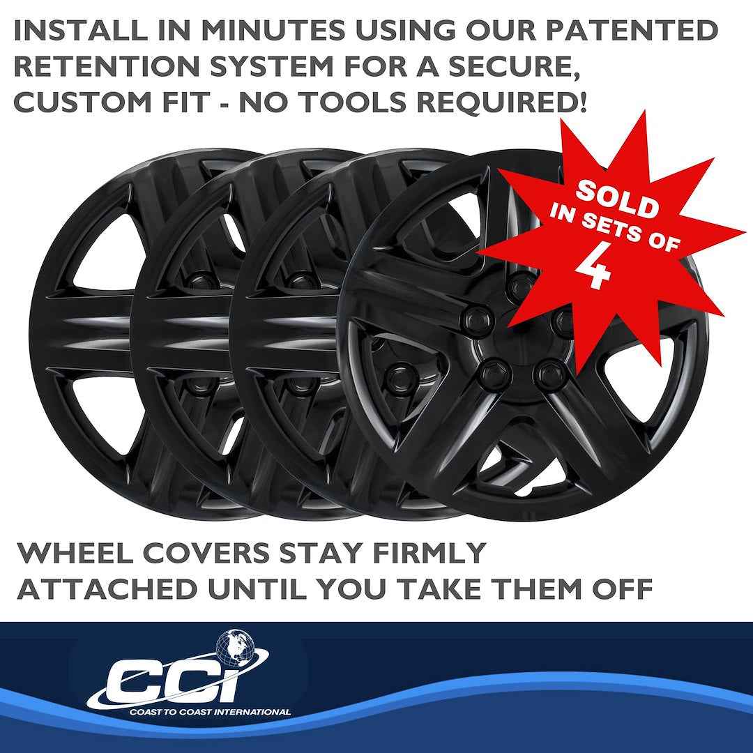 Coast To Coast 43116BLK Impala 16-Inch Black Wheel Covers