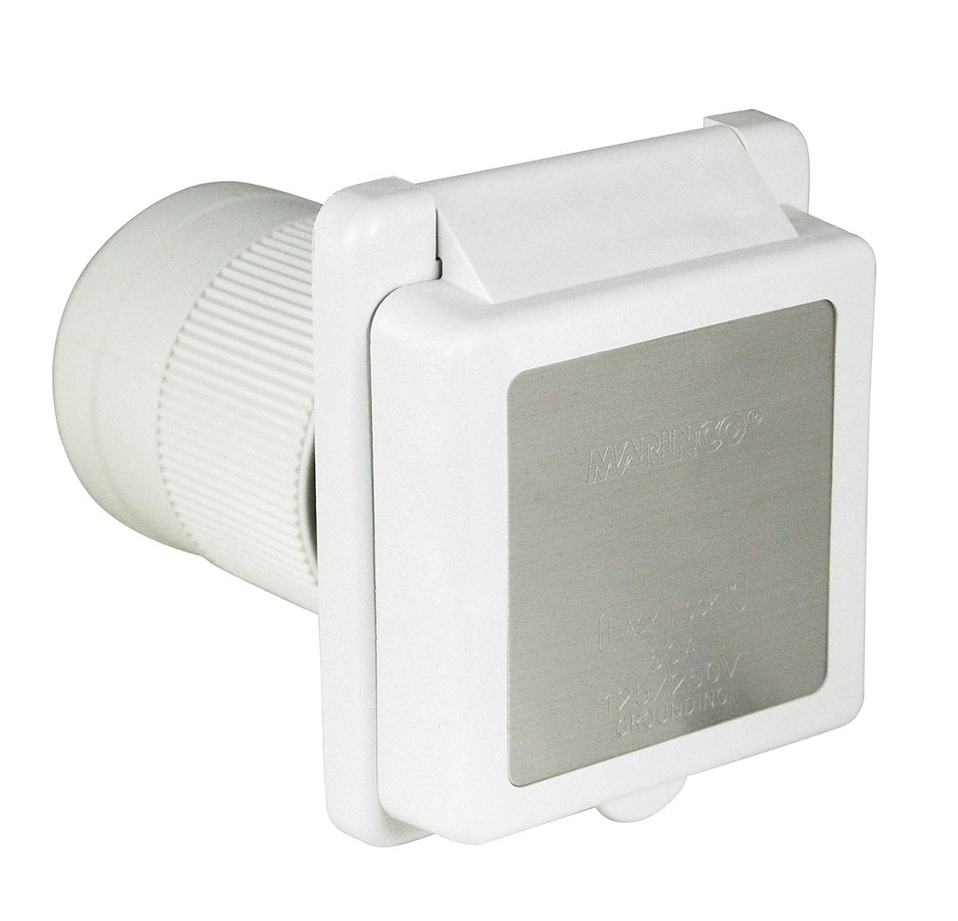 Marinco 6353ELRV Power Inlet Port - White